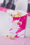 Personalised Pink Splash - Popcorn Box