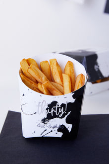  Personalised Black Splash - Fries Box