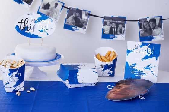 Personalised Blue Splash - Cake Topper Bundle