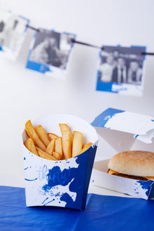  Personalised Blue Splash - Fries Box