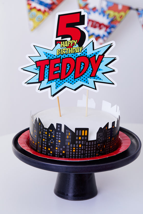 Personalised Comic - Cake Topper Bundle