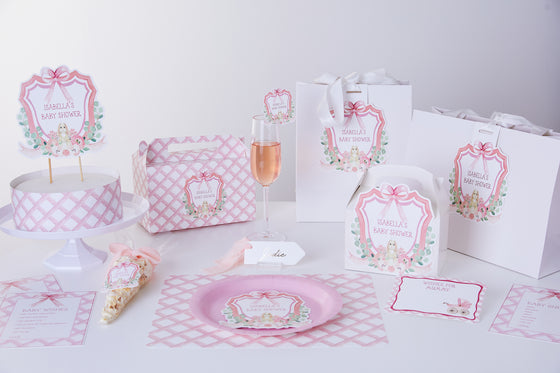 Personalised Pink Crest - Gift Bag