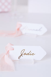  Personalised Pink Crest - Name Setting - 14 pack