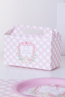  Personalised Pink Crest - Party Box