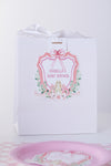 Personalised Pink Crest - Gift Bag