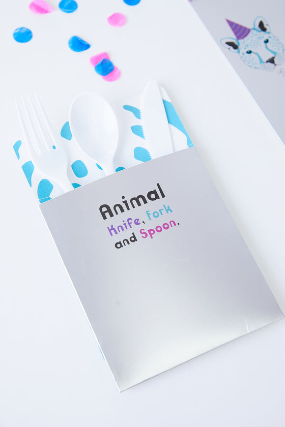 Personalised Party Animals - Cutlery Sleeve