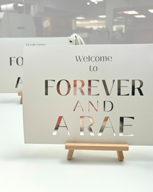  Personalised Classic Bridal - Sign Pack - Pack of 2