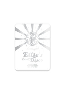  Personalised Disco - Invite