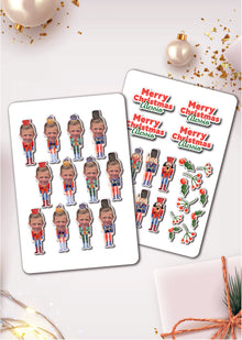  Personalised Christmas Nutcracker - Sticker Pack