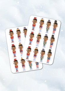  Personalised Christmas Nutcracker - Sticker Pack