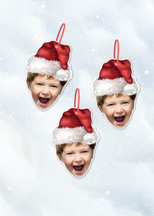  Personalised Christmas Santa Hat - Oversized Gift Tags - 3 Pack