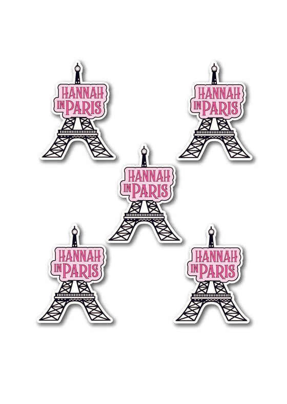 Personalised Paris - Gift Tag - Pack of 18