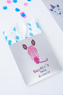  Personalised Party Animals - Cutlery Sleeve