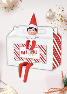  Personalised Christmas Elf on the Shelf - Party Box & Boy Elf