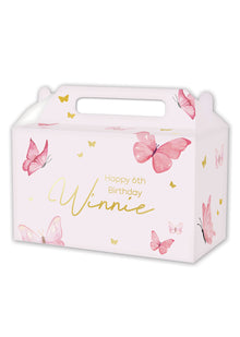  Personalised Butterfly - Party Box