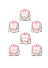 Personalised Pink Crest - Sticker Pack