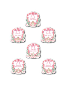  Personalised Pink Crest - Sticker Pack