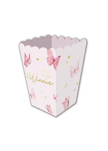  Personalised Butterfly - Popcorn Box