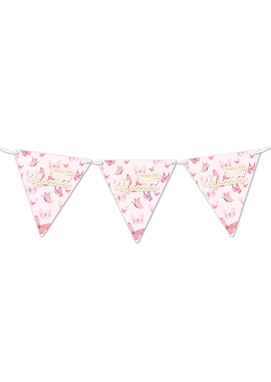 Personalised Butterfly - Bunting