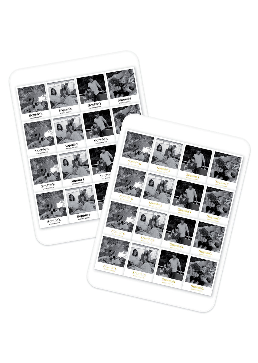 Personalised Polaroid - Sticker Pack – theaddedextras