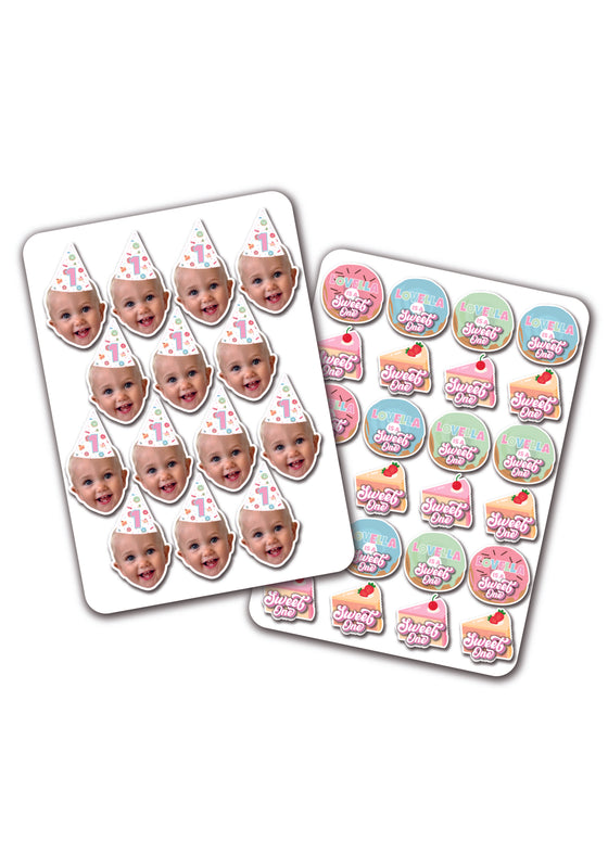 Personalised Sweet One - Face Sticker pack