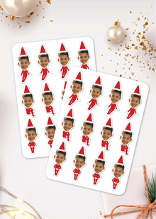  Personalised Christmas Elf - Sticker Pack