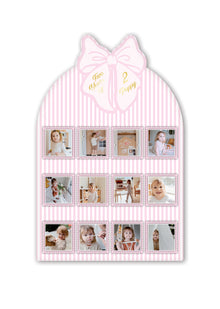  Personalised Pretty Bow - Annual Photo Sign