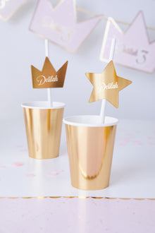  Personalised Princess - Straw Topper