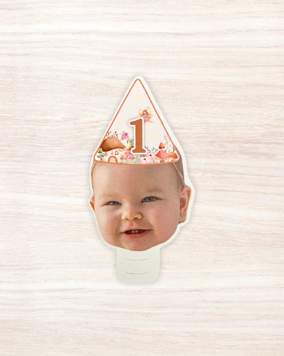 Personalised Fairy - Face Food Topper - Pack of 18